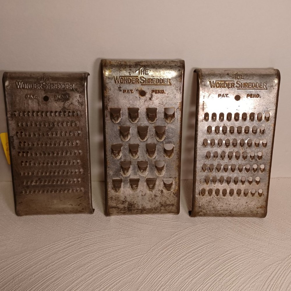 COPY - Vintage kitchen farm decor,  The wonder shredder three graders